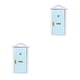 thumbnail image 1 of sweethay 1 juego * Mini puerta de casa creativa encantadora 1/12 maravillosas y hermosas Mini puertas de modelos de muebles en miniatura Type2 NO2, 1 of 6