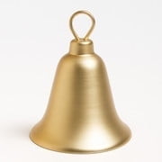 Gold Metal Christmas Bells Set of 4 – Hanging Holiday Tree Ornaments & Home Décor
