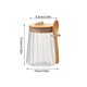 thumbnail image 3 of Frasco de Almacenamiento de Té de Vidrio con Cuchara – Recipiente de Cocina Hermético de Vidrio Transparente, Contenedor para Almacenar Especias, Hierbas o Snacks en la Encimera, Frasco Individual, 3 of 5