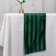 Efavormart 12"x108" Hunter Emerald Green Satin Stripe Table Runner ...