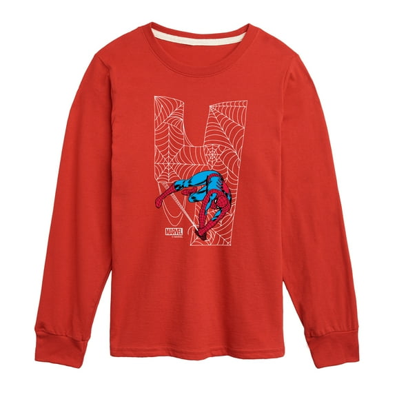 Marvel Spider-Man - Spidey 4Th Birthday - Toddler And Youth Long Sleeve Graphic T-Shirt