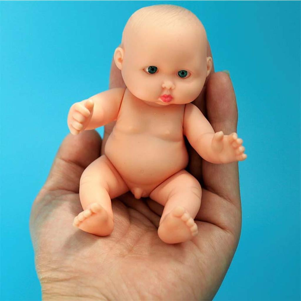 Yinanstore 11cm Realistic Vinyl Baby Doll Lifelike Nude Newborn Boy Doll Simulation Soft Child Baby Dolls Toys Walmart