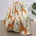 thumbnail image 2 of Giraffe Fleece Blanket Gifts for Kids and Adults, Cute Animal Cozy Throw Blankets, Soft Warm Plush Giraffe Blanket for Home Decor, 50x60 inches, 2 of 6