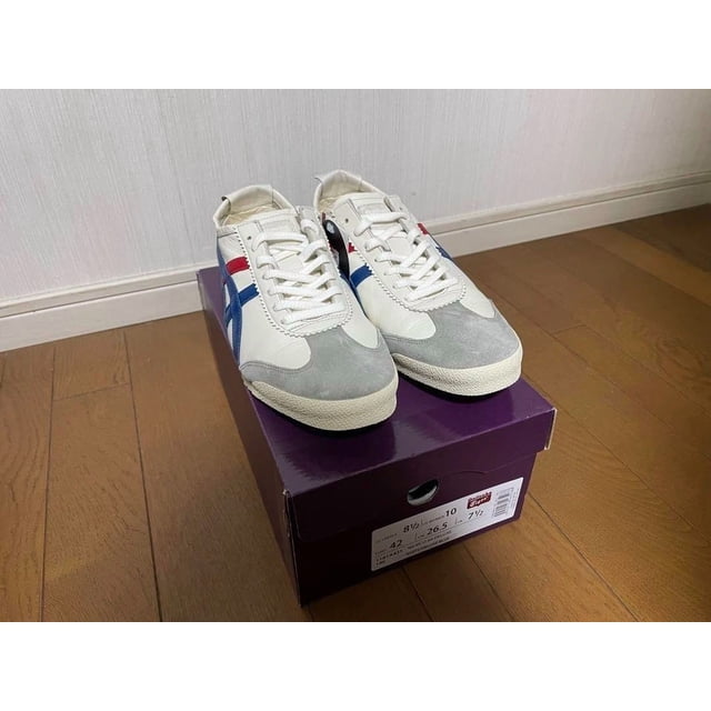 Onitsuka & Tiger MEXICO 66 1181A435 100 US8.5 DELUXE NIPPON MADE White Deluxe Blue