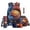 Cool Basketball, variant on 5-Piece Kids Backpack and Lunch Box Set for Elementary Students, Blue Soccer Large Capacity 16 Inch Backpack, Lunch Bag, Pencil Case, Water Bottle Bag, Keychain