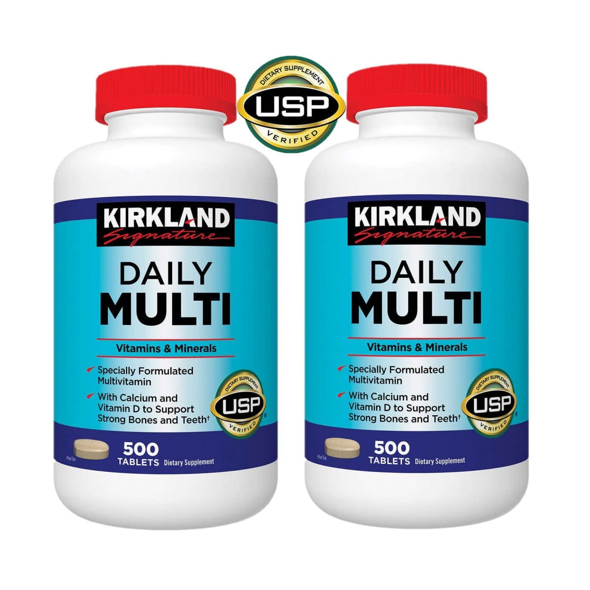 2 Pack | Kirkland Signature Daily Multi, 500 Tablets