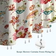 thumbnail image 6 of Pioneer Flower Floral Print Pattern Shower Curtain 72"x72" ,Bathroom Decorative Shower Curtains Set with 12 Hooks,Modern Waterproof Washable Shower Curtain, 6 of 6