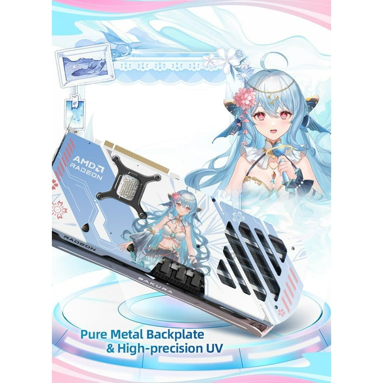 【りあ】Yeston Sakura RADEON RX 9070 16GB Yeston Sakura Atlantis Radeon RX 9070 XT 16G GDDR6 256bit 4nm