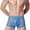 Blue, variant on TIHLMK Men's ice silk print flat angle 3D fun hollowed out boxer underwear