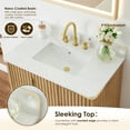 thumbnail image 5 of Sierra 36" Wood  Vanity in Washed Light Brown Engineered Stone Top no Mirror, 5 of 14