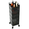 thumbnail image 5 of Andvari Rotating Storage Cart with 5-Tier Mesh Baskets, 11.42" x 11.42" x 36.61", 5 of 12