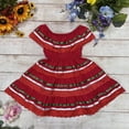 thumbnail image 3 of unik Girl's Traditional Mexican Cinco De Mayo Fiesta Dress Red X 7, 3 of 4