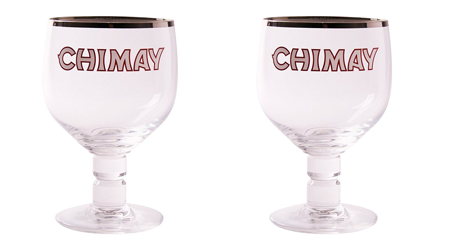 Belgian Ale Goblet/Chalice Beer Glasses 0.25L (Pack of 2), Height 5.5