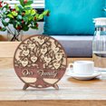 thumbnail image 5 of Chmadoxn Personalized Name Family Tree Wooden Decor Desktop Sign Wooden Decoration Sign Gift for Mom with Names on Heart Shape (11.8 inch), 5 of 7
