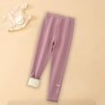 thumbnail image 2 of Edvintorg 3-12Years Pants for Kids Girls Christmas Gifts Winter Girls Solid Warm Fleece Lined Leggings Elastic Cotton Pants Children's Clothing Girls, 2 of 6