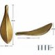 thumbnail image 2 of Units Zinc Alloy Cabinet Handle, Kitchen Cabinet Handle, Golden Cabinet Knob, Kitchen Cabinet Drawer Home Decorating, Center Hole Distance 32 mm, 2 of 4