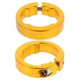 thumbnail image 1 of Bike Handlebar Grip Lock Rings for Securing Bicycle Grips in Place Golden Aluminum Alloy 8 mm, 1 of 8