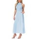 thumbnail image 4 of INSPIRAR CHIC Estilo Mono Elegante para Mujer con Cuello Halter Sin Mangas Mono Formal de Pierna Ancha XL Azul Claro, 4 of 6