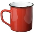 thumbnail image 2 of Abbott Collection Enamel Look Stoneware Mug, Red -, 2 of 6