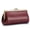 Big Red, variant on Women's Genuine Leather Retro Evening Clutch Bag, Top-Grain Oil Wax Clip Handbag, Small Fashion Pouch for Party & Wedding, Black