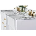 thumbnail image 3 of Ancerre Designs Adeline 60" Farmhouse Wood Bathroom Vanity Set in White, 3 of 6