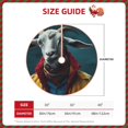 thumbnail image 2 of Sikiie Surrealist Goat Nativity Christmas Tree Skirt, Jesus Christian Winter Holiday Tree Mat Decoration(30-48IN), 2 of 6