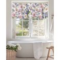 thumbnail image 4 of Curtain Valance for Windows,Oil Painting Style Flowers Dragonfly Kitchen Valances Rod Pocket Short Curtains,Purple Pink Floral Window Treatment Panel for Bedroom Bathroom 60x18in, 4 of 9