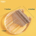 thumbnail image 3 of Danolapsi 17 Key Acrylic Kalimba Clear Thumb Piano Transparent kitten Finger Piano Musical Instruments Gift With Tuner Hammer Holder Kalimba Case For Kids Adults Beginners, 3 of 9