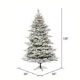 thumbnail image 2 of Vickerman 9' x 66" Flocked Kiana Artificial Christmas Tree, Dura-Lit® LED Warm White Mini Lights, 2 of 6