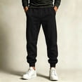 thumbnail image 2 of Mens Solid Jogger Sweatpants Elastic Drawstring Waist Cuffed Ankle Sweat Pants with Pockets for Workout, 2 of 6