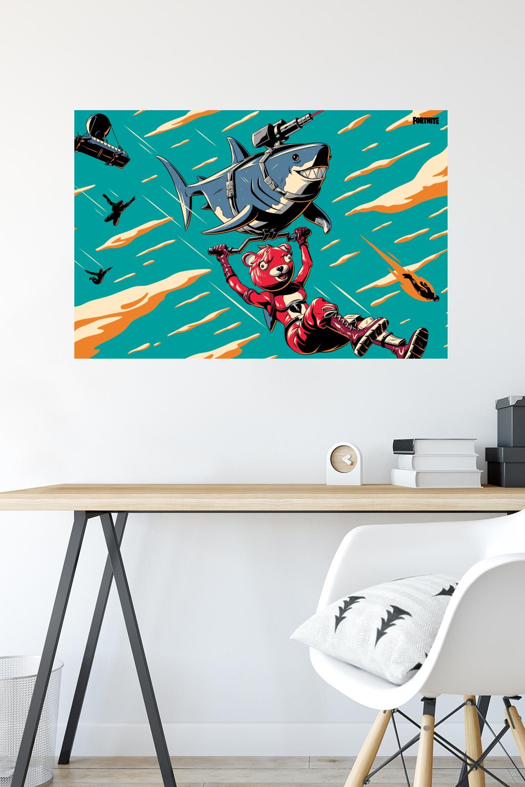 Fortnite - Lazershark Loading Screen Wall Poster, 22.375" x 34"