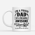 thumbnail image 2 of Coffee Mugs Proud Dad of Awesome Hairstylist Daughter Gifts for Father Coffee Lovers 11oz 15oz White Mug Christmas Gift, 2 of 7
