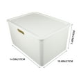 thumbnail image 3 of IBASETOY 1Set Simple Design Storage Box White PP Organizing Home Supply Bedroom, 3 of 7