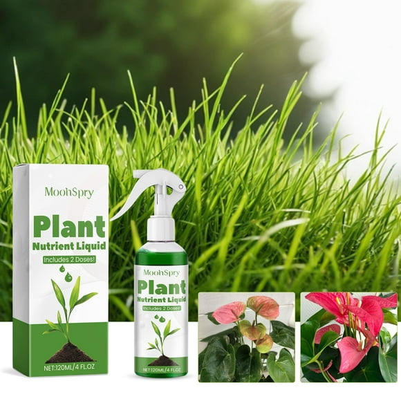 Qaailabf Liquid Lawn Feed Plant Nutrient Solution Fast-Acting Grass Growth Formula for Indoor Outdoor Gardens 120ml Bottle Fertilizer with Nitrogen Phosphorus Potassium