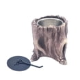 thumbnail image 1 of Fogón de interior con base de tetera y forma de tocón de árbol, cuenco de hormigón, chimenea de alcohol para jardín, decoración de comedor. Marrón oscuro, 1 of 9