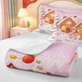 thumbnail image 4 of Manfei Christmas Happy Holiday Quilt Full,Cute Winter Snow Theme Full Bedspread Sets,3 Pieces,1 Coverlet and 2 Pillowcases, 4 of 7