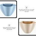 thumbnail image 3 of Miangastore Garbage Can Grey 3Pcs 8.3x6.3x5.5in, 3 of 9