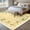 Yellow, variant on Area Rug for Living Room, Yellow Lemons Non-Slip Indoor Large Carpet for Bedroom/Dining Room, Floral Wreath Leaves Buffalo Plaid Washable Low-Profile Rectangle Floor Runner Rugs - 5 x 7 Ft