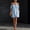 Sky Blue, variant on Morttic Women's Stylish Solid Color Off Shoulder Mini Dress – Elegant Side Pocket Summer Vacation & Everyday Outfit Black，XL