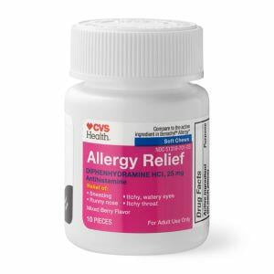 CVS Health Allergy Relief Diphenhydramine HCl Chewy Bite 25MG, 10 ct