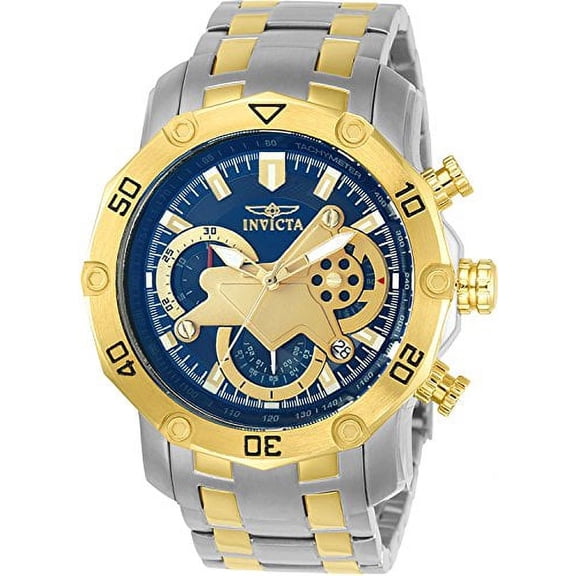 Invicta Men's 22762 Pro Diver Men 50mm Stainless Steel Blue dial VD53 Quartz Watch