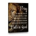 thumbnail image 4 of Lion and Faith in God Canvas Wall Art – Inspirational Christian Quote Home Decor – Religious Motivational Gift for Believers, 4 of 4