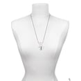 thumbnail image 3 of Delight Jewelry Resin White Bull Terrier Dog Silvertone Dream Big Pendant Necklace, 25", 3 of 4