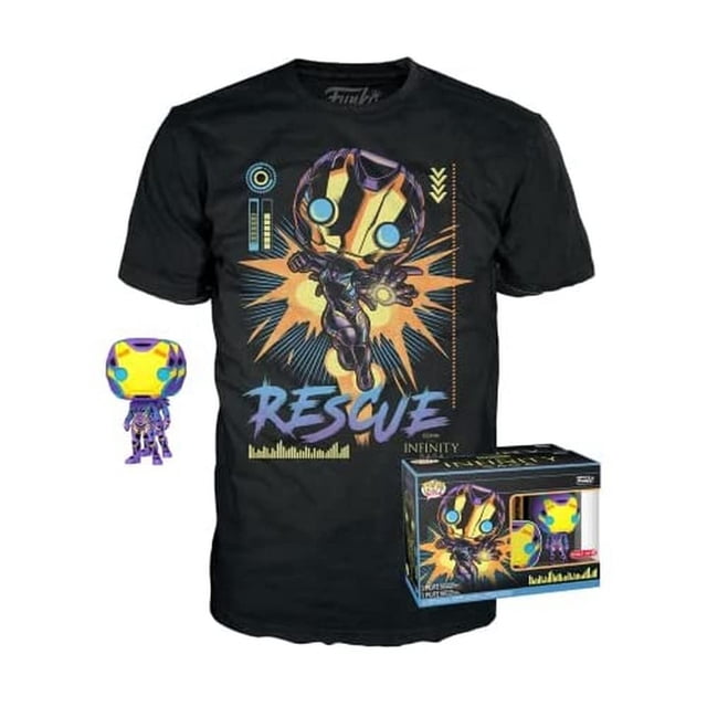 Funko POP & TEE: Marvel Blacklight- Rescue M Funko -