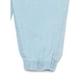 thumbnail image 3 of Wonder Nation Baby Girls Cotton Chambray Jogger Pants, Sizes Newborn-24M, 3 of 3
