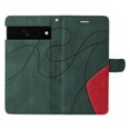 thumbnail image 3 of Wallet Case for Google Pixel 7 Pro with Card Slots Cash Holder Magnetic Clasp Flip Folio Cover, Premium Luxury PU Leather Kickstand Soft Silicone Shockproof Protective Case, Green, 3 of 8