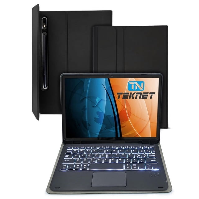 Funda Teclado Bluetooth Touchpad Teknet para Samsung Galaxy Tab S10 Plus 12.4