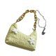thumbnail image 4 of Bolso de hombro para mujer, bolso de cadena elegante y resistente al desgaste de alta capacidad para citas, compras diarias, tamaño libre, amarillo, 4 of 12