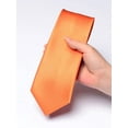 thumbnail image 5 of Yongchuantie Fashion Men's Ties Formal Business 3.15" For Men Orange Smooth Neckties + Gift Box., 5 of 7