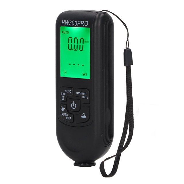 Paint Thickness Gauge, High Contrast Backlight LCD With Portable Rope Automatic Shutdown Function Paint Coating Meter For Outdoor